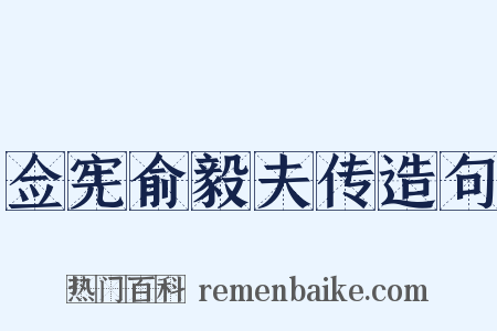 佥宪俞毅夫传造句是什么意思的图片